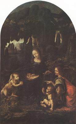 LEONARDO da Vinci Virgin of th Rock (mk08) oil painting image